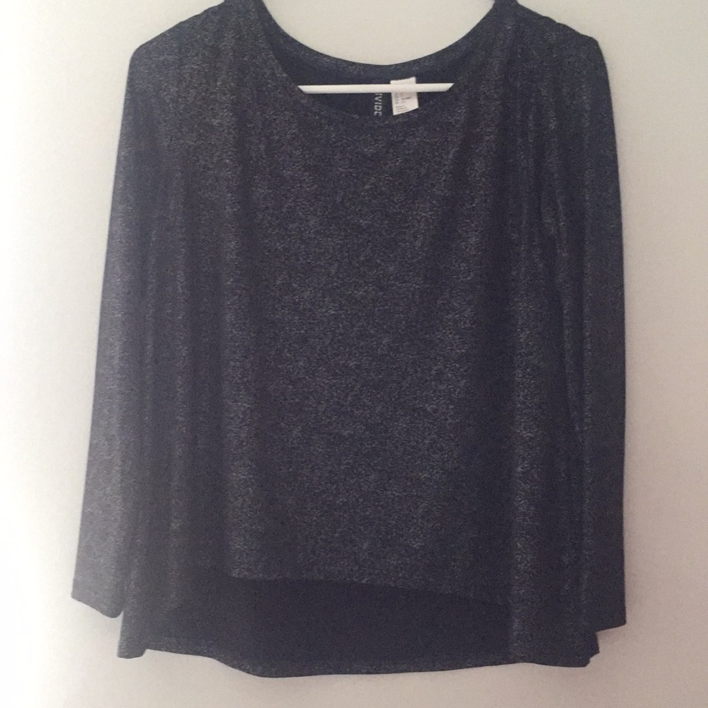 Black Sparkle Flowy Rock n’ Roll Top